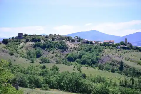 Upaix, vue du village