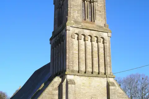Bucéels (Normandie, France). L'église Saint-Germain