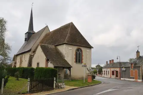 Église Sainte-Montaine, Sainte-Montaine, Cher, France