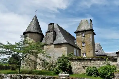 Le château d'Affieux, Corrèze, FRance
