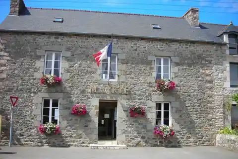 Town Hall of La Bouillie (Côtes-d'Armor, France, Europe)