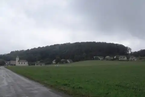 Vue générale de Froidevaux, Doubs, France