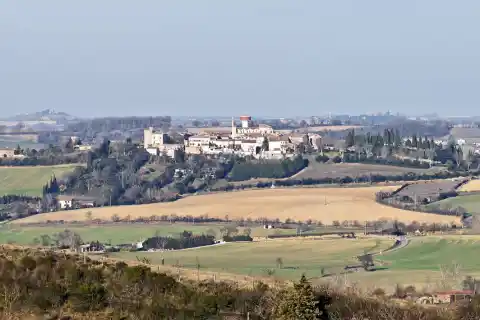 Saint-Julia, Haute-Garonne, France. Vue de St Felix de Lauragais
