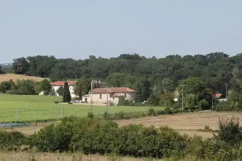 Le village de Saint-Antonin vu depuis le moulin