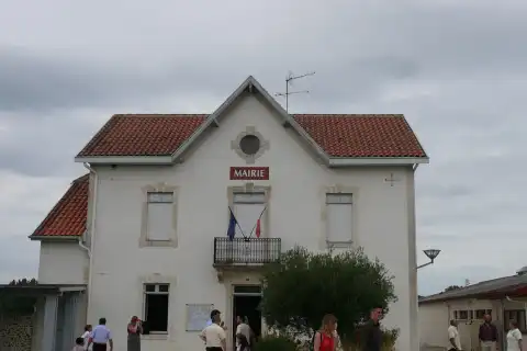 La mairie de Saint-Cricq-du-Gave (Landes, Aquitaine, France)