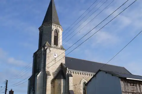 L'église Saint-Étienne à La Breille-les-Pins (Maine-et-Loire, France)
