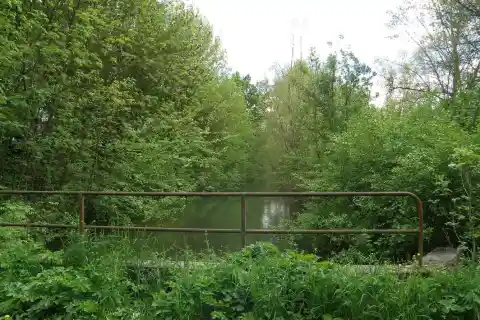 Le canal du Docteur pendant la crue de 2013. 51032 Bagneux