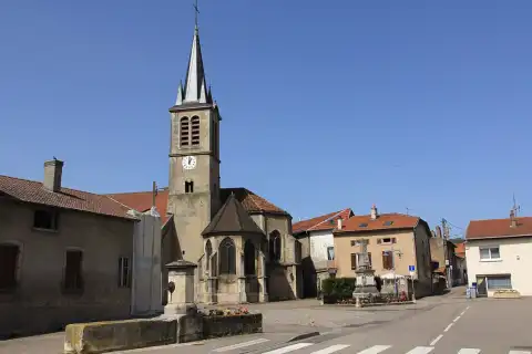 Église Saint-Léger de Custines chapelle, chœur, clocher, (Inscrit, 1926)