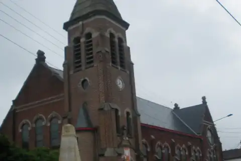 Vue de l'église de Bauvin