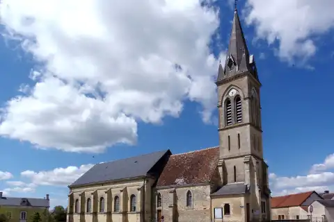 Laleu (Normandie, France). L'église Saint-Germain