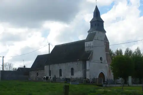Vue de l'église Saint-Nicolas de Coullemont