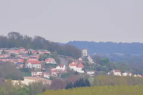 Depuis Divion, vue sur le haut d'Houdain