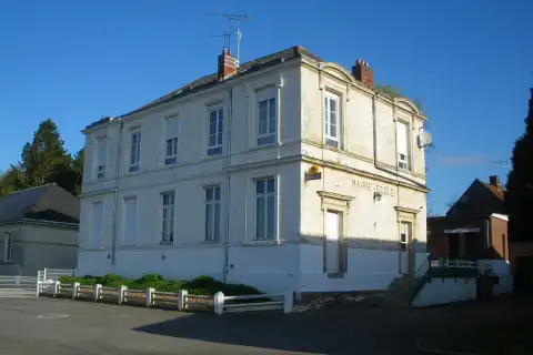 La mairie-école de la commune d'Orville, Pas-de-Calais