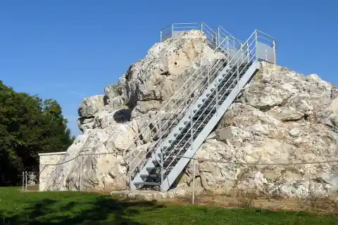 Roche-d'Agoux (Puy-de-Dôme, France) : le piton de quartz laiteux