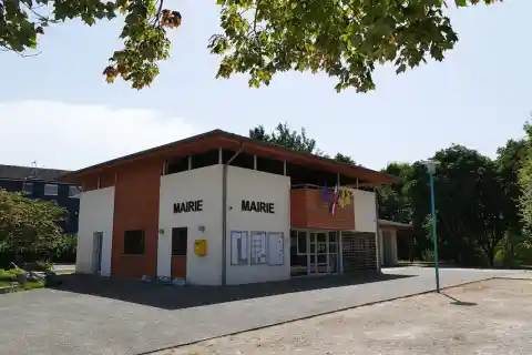 La mairie à Baudreix (Pyrénées-Atlantiques, Nouvelle Aquitaine, France)