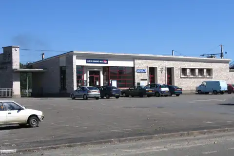 La gare de Connerré-Beillé, Sarthe, France