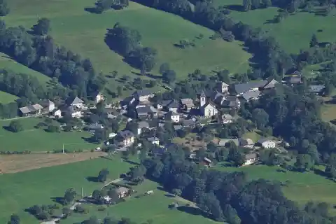 Vue depuis le Semnoz, de la commune de La Chapelle-Saint-Maurice en Haute-Savoie
