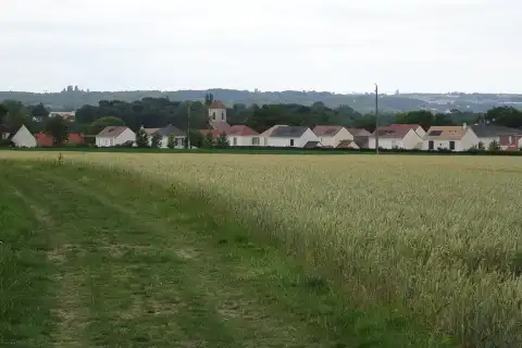 Vue du village de Bouleurs. (Seine-et-Marne, région Île-de-France)