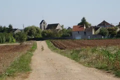 Le village de Maisoncelles-en-Gâtinais. (Seine-et-Marne, région Île-de-France)