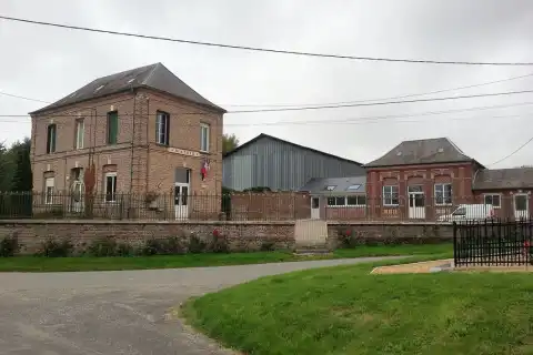 La Mairie et l'école de Fourcigny